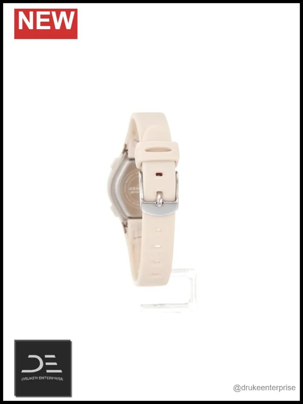 Digital Chronograph Resin Strap Watch with Backlight and Alarm